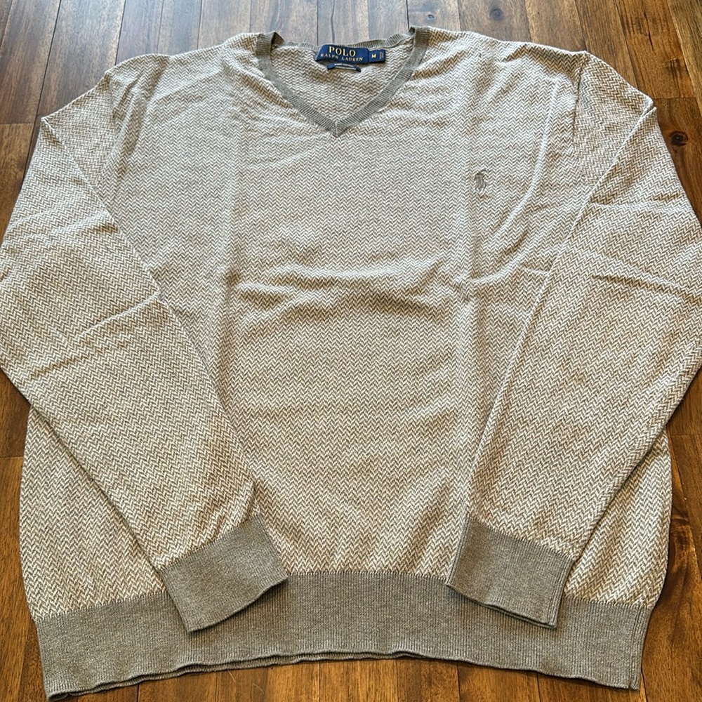 Men’s Polo Ralph Lauren herringbone sweater, Ssize M